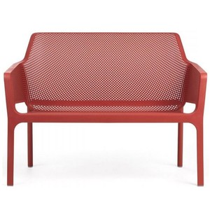 фото Диван Net Bench, коралловый пластиковый