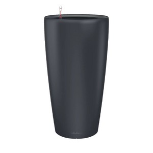 фото Кашпо Lechuza Rondo Complete basalt gray matt, D40xH75 см